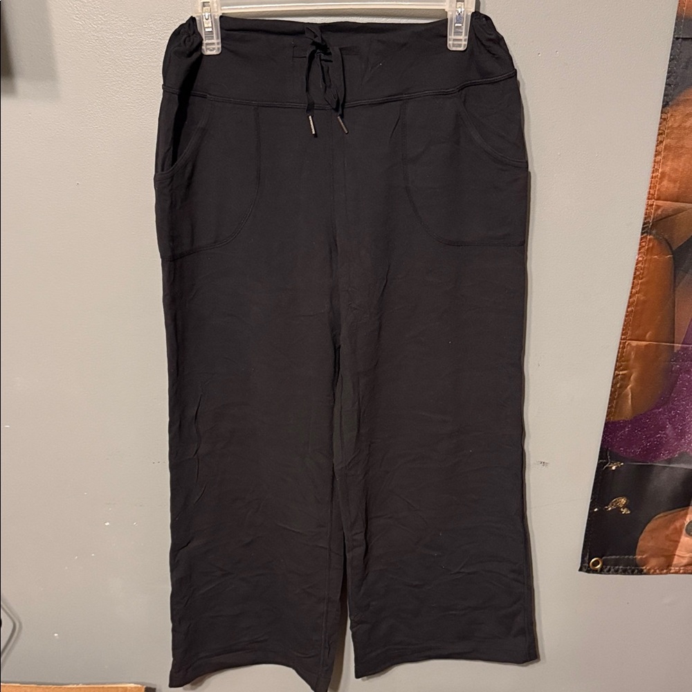 halara Black Wide-Leg Pants